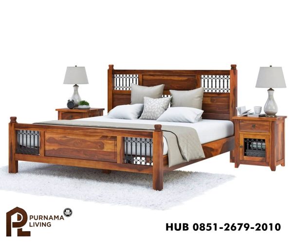 0400654_san-francisco-rustic-solid-wood-and-iron-platform-bed-frame Difan Platform Bergaya Pedesaan San Francisco