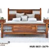 0400655_san-francisco-rustic-solid-wood-and-iron-platform-bed-frame Difan Platform Bergaya Pedesaan San Francisco