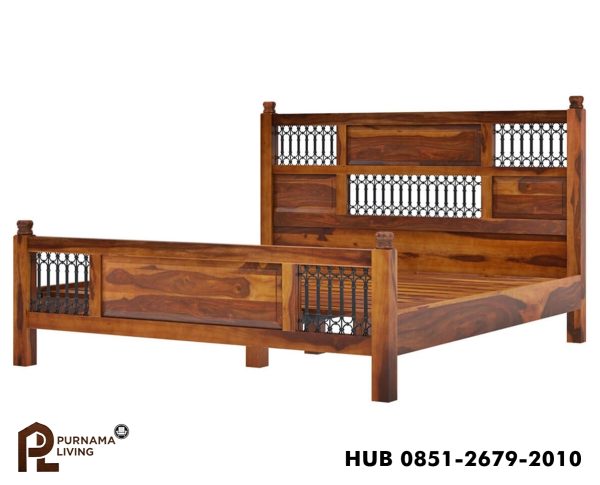 0400659_san-francisco-rustic-solid-wood-and-iron-platform-bed-frame Difan Platform Bergaya Pedesaan San Francisco