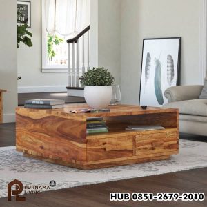 Meja Kopi Persegi Model Delaware