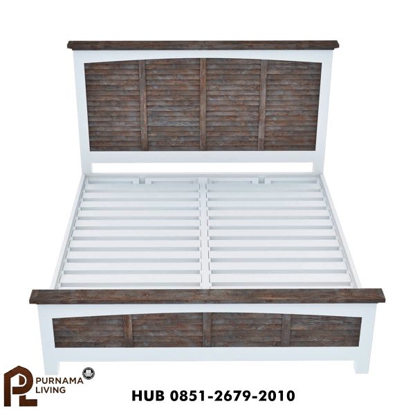 0401885_danville-teak-and-mahogany-wood-platform-bed-frame-with-headboard Difan Model Danville dari Kayu Jati