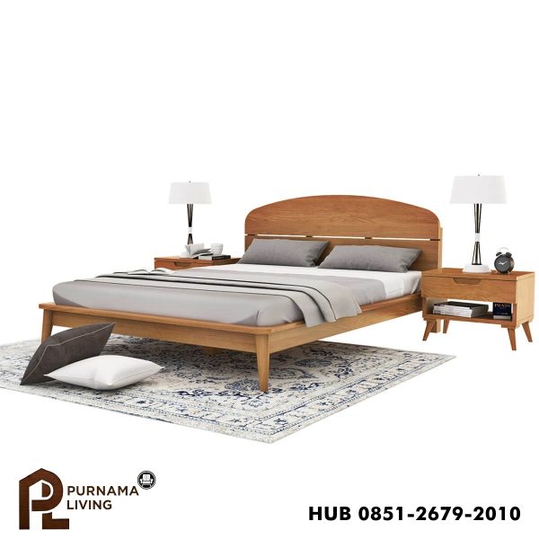 0402146_avondale-modern-style-teak-wood-platform-bed Difan Minimalis Gaya Modern Avondale