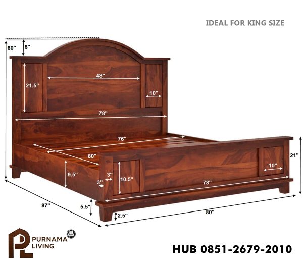0402570_sierra-nevada-rustic-solid-wood-platform-bed Difan Platform Model Sierra Nevada