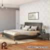 0402656_el-dorado-mahogany-wood-gray-platform-bed-with-curved-silhouette Difan Model El Dorado dengan Siluet Melengkung