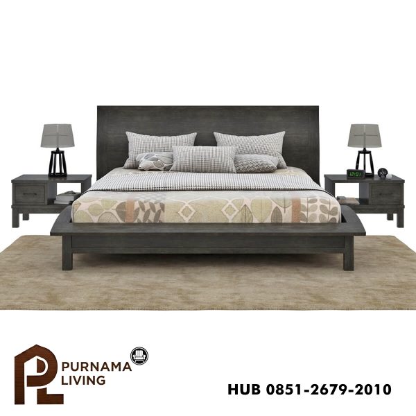 0402658_el-dorado-mahogany-wood-gray-platform-bed-with-curved-silhouette Difan Model El Dorado dengan Siluet Melengkung