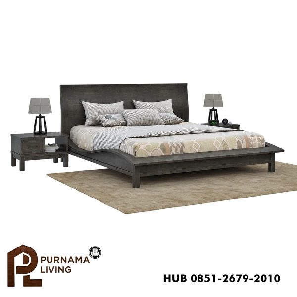 0402659_el-dorado-mahogany-wood-gray-platform-bed-with-curved-silhouette Difan Model El Dorado dengan Siluet Melengkung