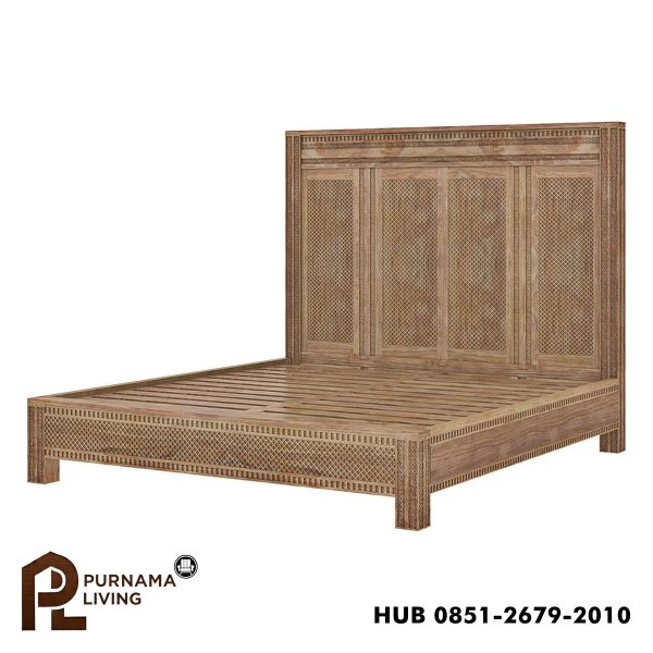 0404284_waukesha-solid-wood-tall-headboard-platform-bed-frame Difan Platform Headboard Tinggi Ukir Waukesha