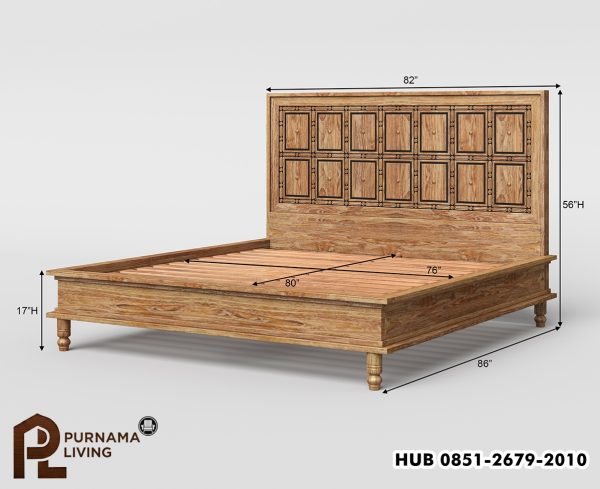 Difan Platform Tradisional Kayu Solid