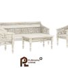 Set Sofa 4 Bagian Ukiran Klasik Gaya Maroko Pennsylvania