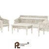 Set Sofa 4 Bagian Ukiran Klasik Gaya Maroko Pennsylvania