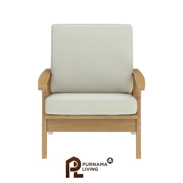 Sofa 1 Dudukan Bergaya Mid-Century Modern