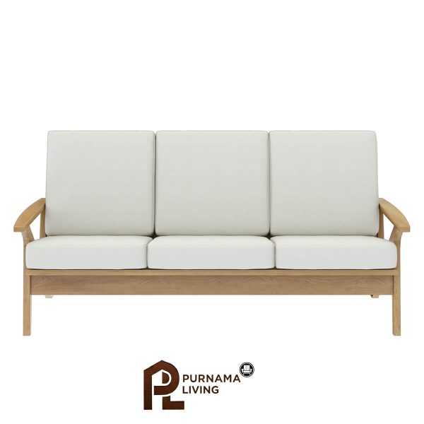 Sofa 3 Dudukan Gaya Mid-Century Modern Gaya Palermo