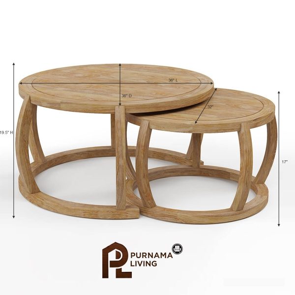 0407102_dubbo-solid-wood-36-rustic-round-nesting-coffee-table-set-of-2 Set Meja Kopi Bundar Model Dubbo