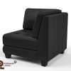 0408453_brownsville-solid-wood-upholstered-black-leather-corner-sofa-chair Kursi Sofa Sudut Model Brownsville