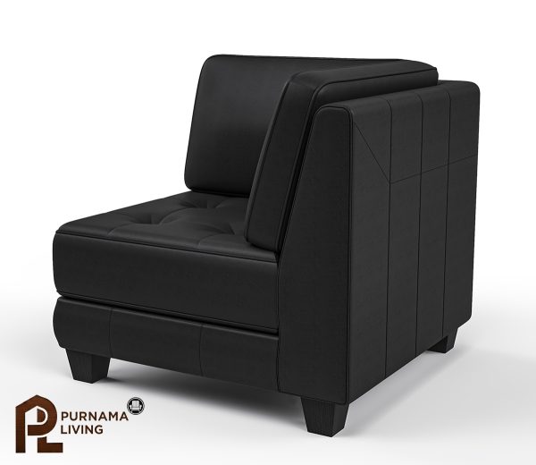 0408453_brownsville-solid-wood-upholstered-black-leather-corner-sofa-chair Kursi Sofa Sudut Model Brownsville