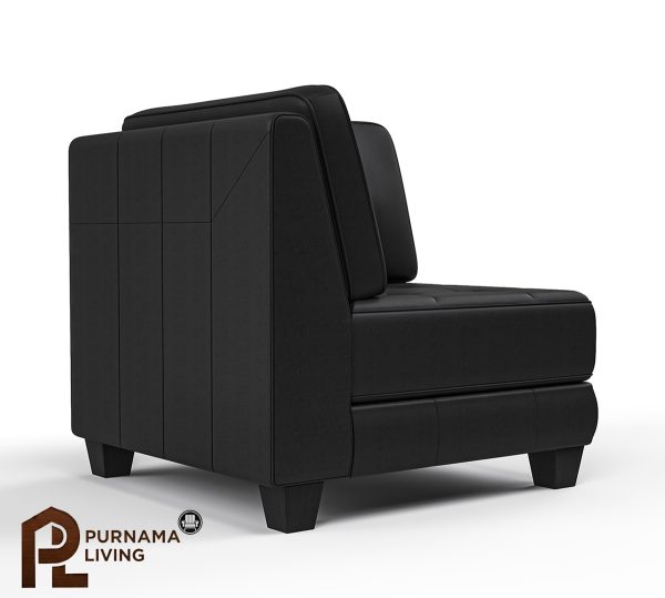 0408456_brownsville-solid-wood-upholstered-black-leather-corner-sofa-chair Kursi Sofa Sudut Model Brownsville