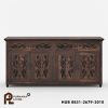Bufet Panjang Tradisional Rustic 4 Laci