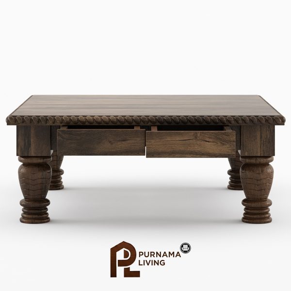 0408852_renens-rustic-solid-wood-traditional-large-square-coffee-table Meja Kopi Persegi Besar Tradisional Gaya Renens