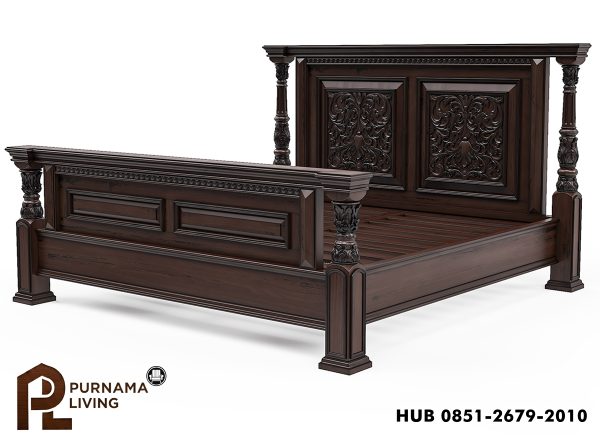 Set Kamar Tidur Tradisional 4 Bagian Model Lindenhurst