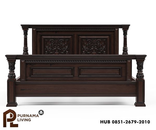 Set Kamar Tidur Tradisional 4 Bagian Model Lindenhurst