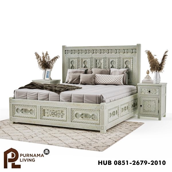 0409650_burford-mahogany-wood-farmhouse-style-platform-bed Difan Gaya Rumah Pertanian Model Burford
