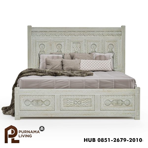 0409651_burford-mahogany-wood-farmhouse-style-platform-bed Difan Gaya Rumah Pertanian Model Burford