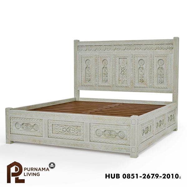 0409652_burford-mahogany-wood-farmhouse-style-platform-bed Difan Gaya Rumah Pertanian Model Burford