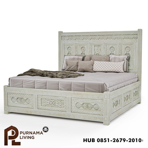 0409656_burford-mahogany-wood-farmhouse-style-platform-bed Difan Gaya Rumah Pertanian Model Burford