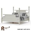 0410217_hartlepool-white-solid-wood-platform-4-poster-bed Difan Modern Duco Putih Model Hartlepool