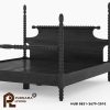 0410436_moncton-black-solid-wood-platform-handcrafted-4-poster-bed Difan Platform Hitam Model Moncton
