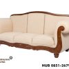 Sofa 3 Dudukan Berlapis Kain Gaya Victoria Denali