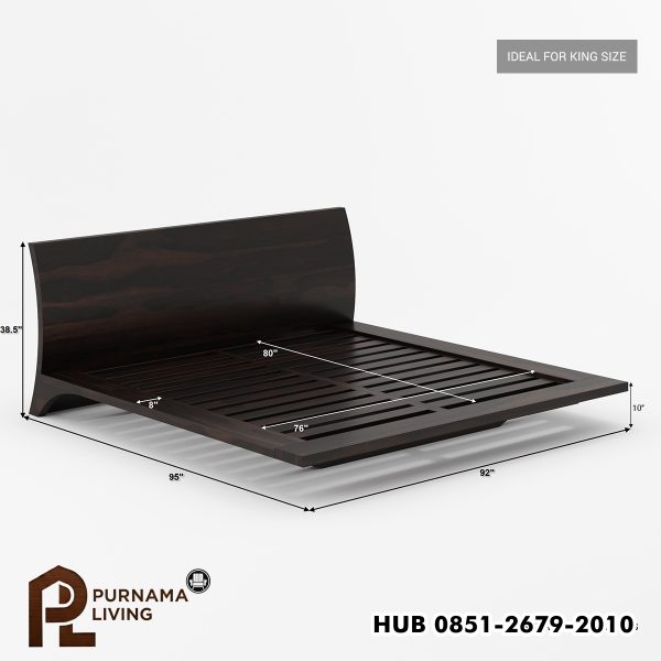 0416814_sligo-modern-solid-wood-floating-platform-bed Difan Terapung Modern Model Sligo