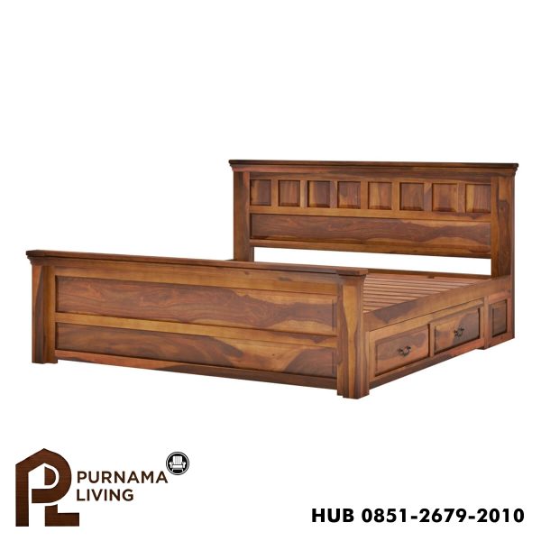 0418595_simply-tudor-rustic-solid-wood-platform-storage-bed-frame Difan Minimalis Model Simply Tudor
