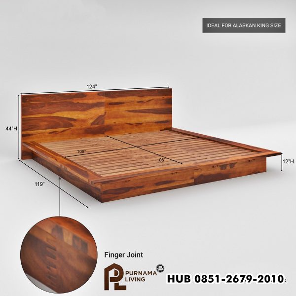 0418616_delaware-solid-wood-platform-bed-frame Difan Minimalis Model Delaware