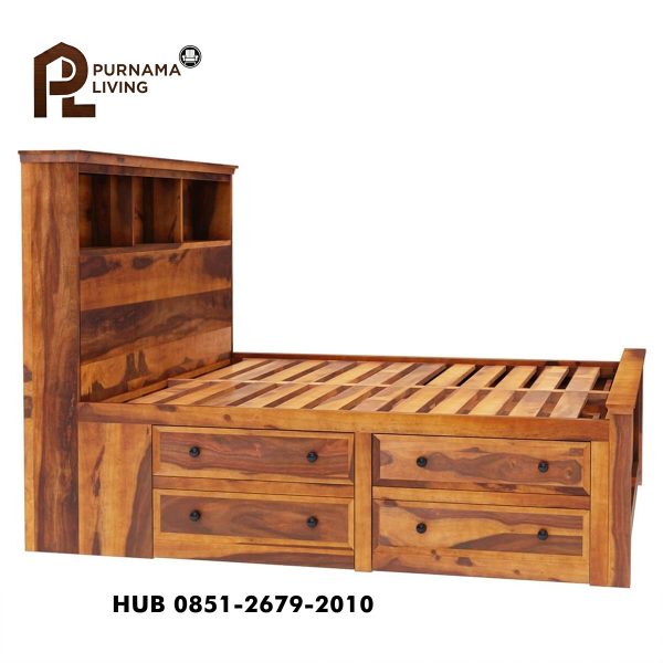 0418630_mission-modern-rustic-solid-wood-platform-storage-bed Difan Kayu Solid Bergaya Rustic Modern