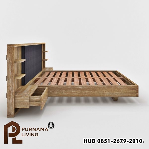 Difan Terapung Kayu Solid Rustic Haddington