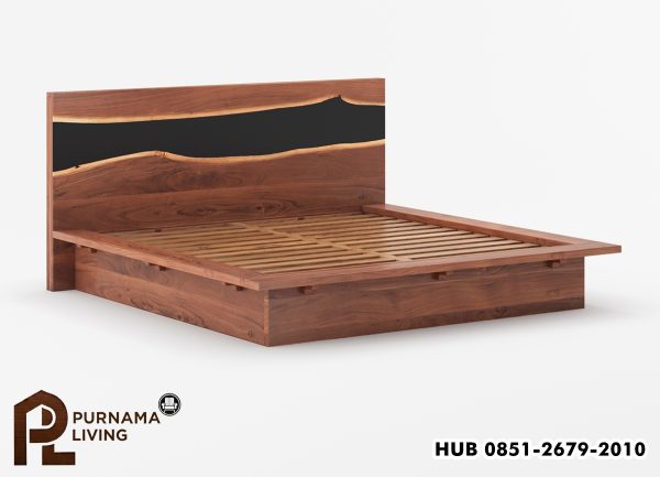 0419068_morada-acacia-wood-epoxy-modern-platform-bed-frame Difan Platform Modern Kayu Akasia Morada