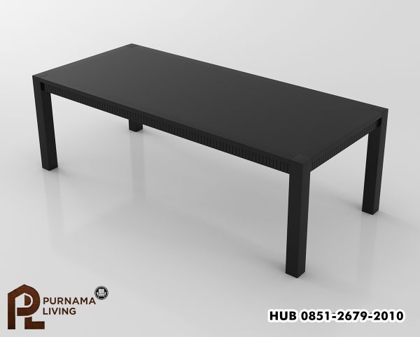 Set Meja Makan Parsons Modern Hawkins 8 Kursi