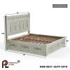 0421919_burford-mahogany-wood-farmhouse-style-platform-bed Difan Gaya Rumah Pertanian Model Burford