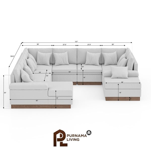 Sofa Seksi U Shape Model Laytonville