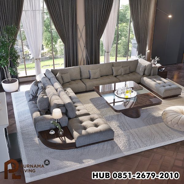 Sofa Seksi Modular Berbentuk U Shape Romoland