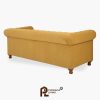 Sofa Chesterfield 3 Dudukan Warna Mustard Gold