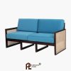 Sofa 2 Dudukan Warna Biru Cyan Gaya Mid Century Modern Lakeshore