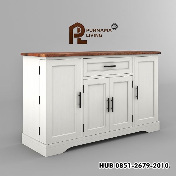 0427846_kitchener-two-tone-white-kitchen-buffet-island-cabinet Kabinet Pulau Bufet Kitchener Minimalis