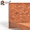 0428253_bow-modern-weave-pattern-solid-wood-platform-bed-frame Difan Modern Kayu Jati Solid Model Anyaman