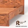 0428255_bow-modern-weave-pattern-solid-wood-platform-bed-frame Difan Modern Kayu Jati Solid Model Anyaman