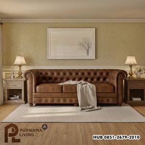 Sofa 3 Dudukan Chesterfield Farnham