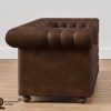 0429907_farnham-3-seater-brown-leather-chesterfield-sofa Sofa 3 Dudukan Chesterfield Farnham