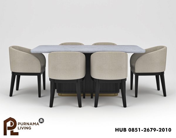 0432692_perris-modern-black-7-piece-dining-room-set Set Meja Makan Perris Modern Hitam 7 Kursi