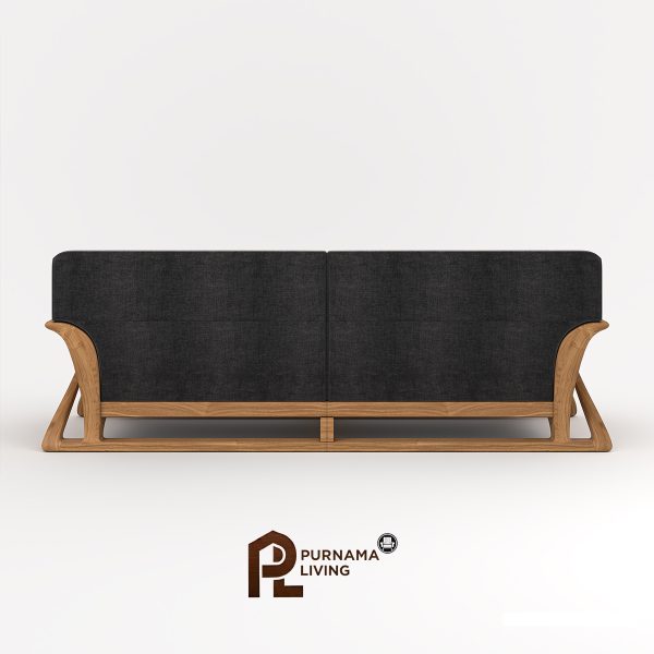 Sofa 3 Dudukan Gaya Skandinavia Pertengahan Abad